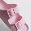 Chunky double buckle strap sandals