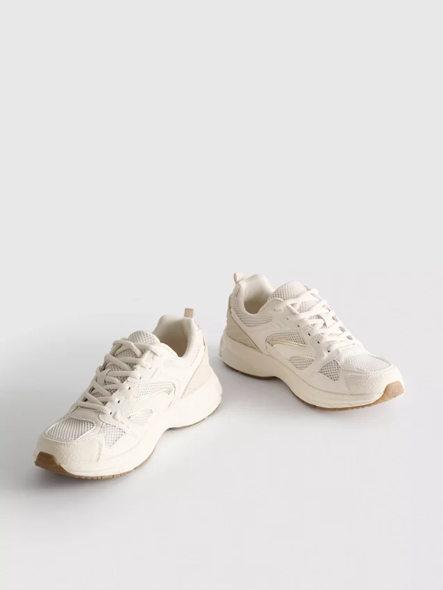 Chunky mesh panel sneakers