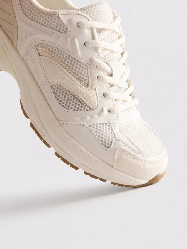 Chunky mesh panel sneakers
