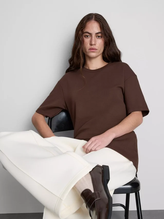 Cinched heavy weight tee