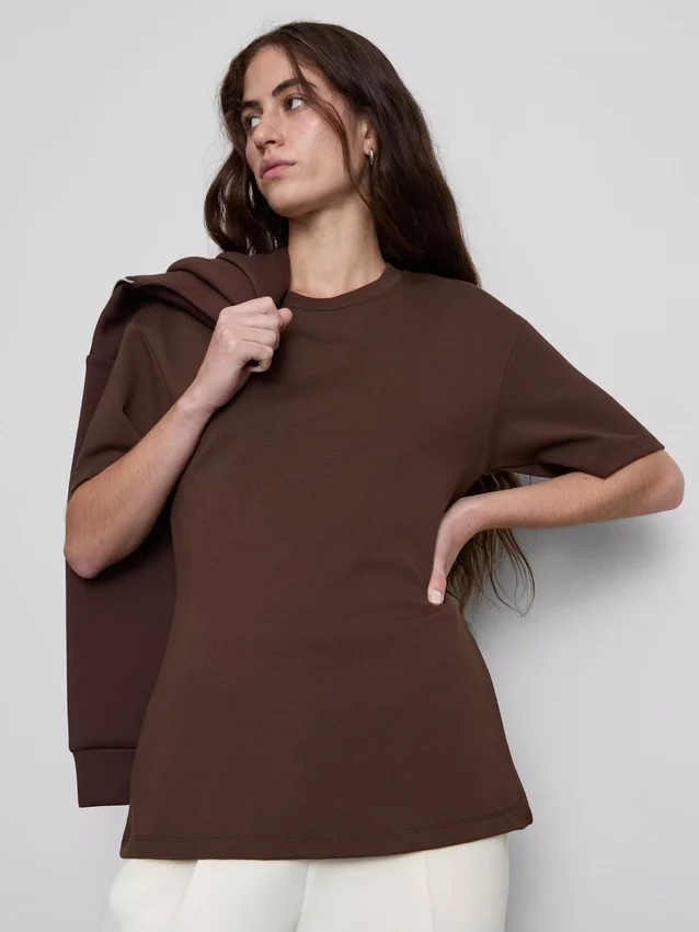 Cinched heavy weight tee