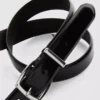 Classic buckle slim belt
