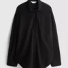 Classic cotton-blend button-down shirt
