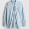 Classic cotton-blend button-down shirt