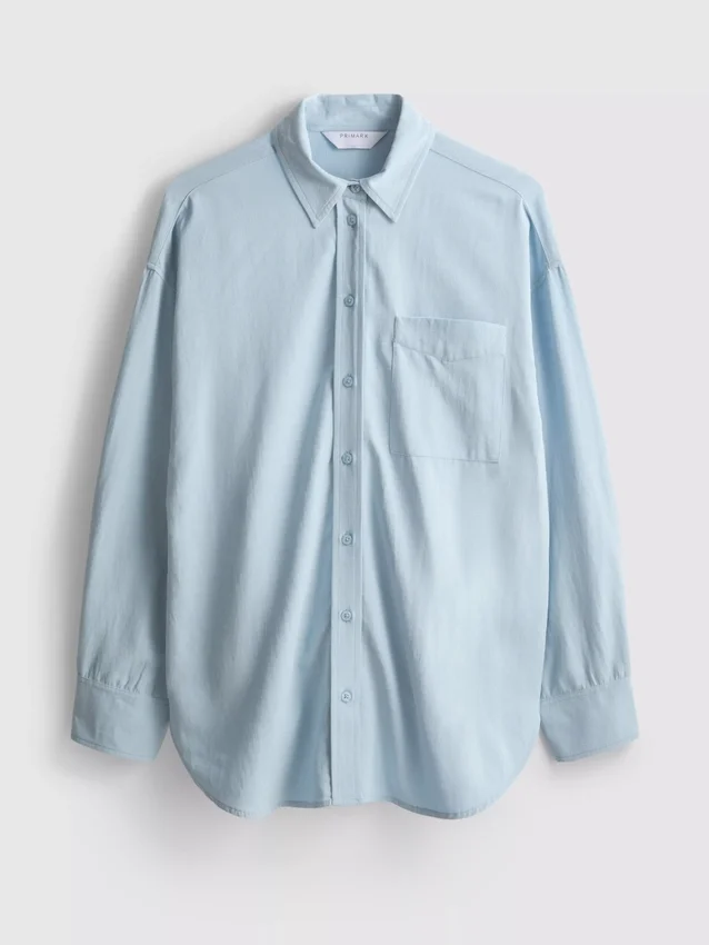Classic cotton-blend button-down shirt