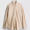 Classic cotton-blend button-down shirt