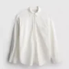 Classic cotton-blend button-down shirt