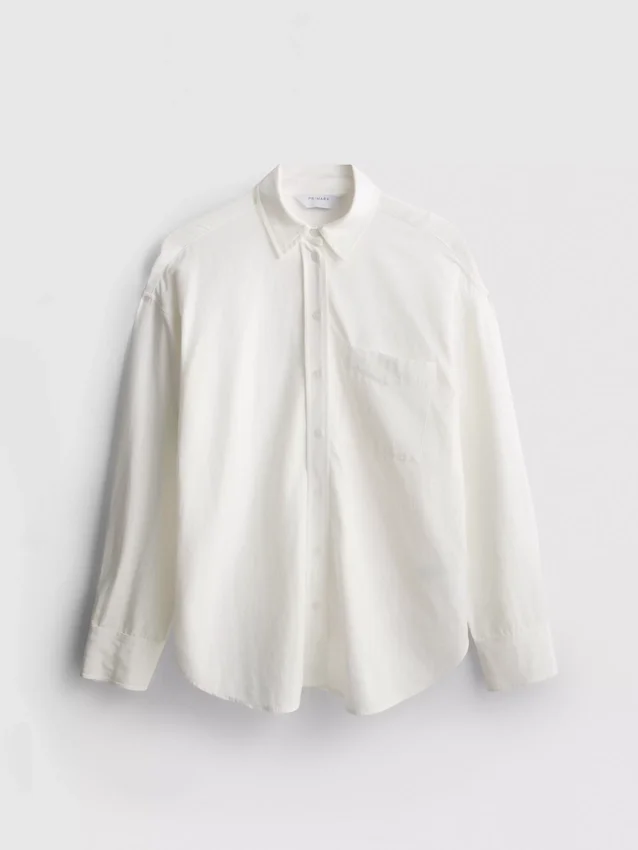 Classic cotton-blend button-down shirt
