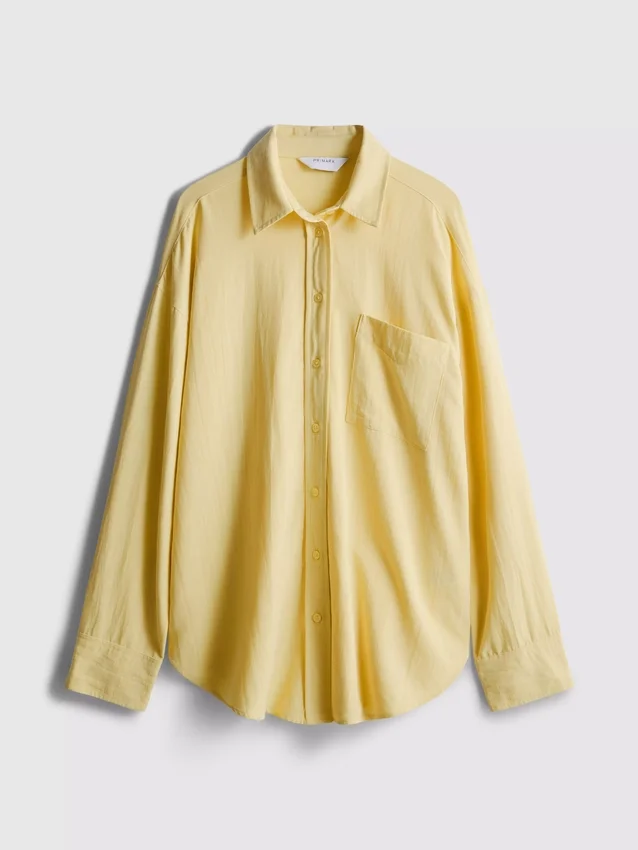 Classic cotton-blend button-down shirt