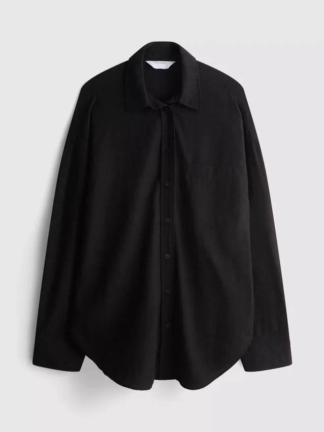 Classic cotton-blend button-down shirt