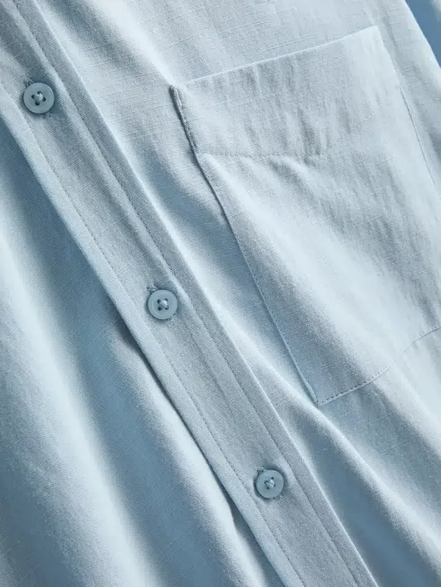 Classic cotton-blend button-down shirt