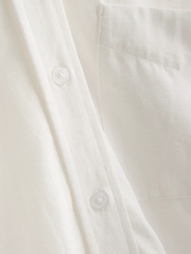 Classic cotton-blend button-down shirt