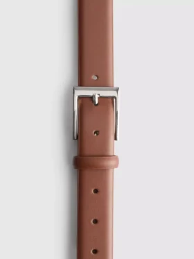 Classic-style faux leather belt