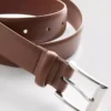 Classic-style faux leather belt