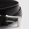 Classic-style faux leather belt