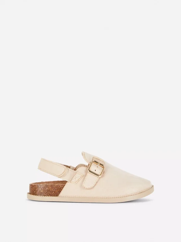 Closed toe mule sandals