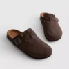 Closed toe mule slippers