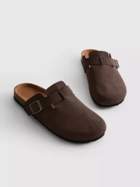Closed toe mule slippers