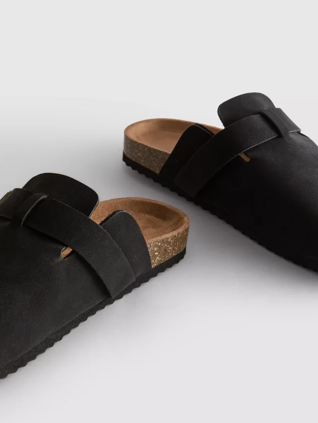 Closed toe mule slippers