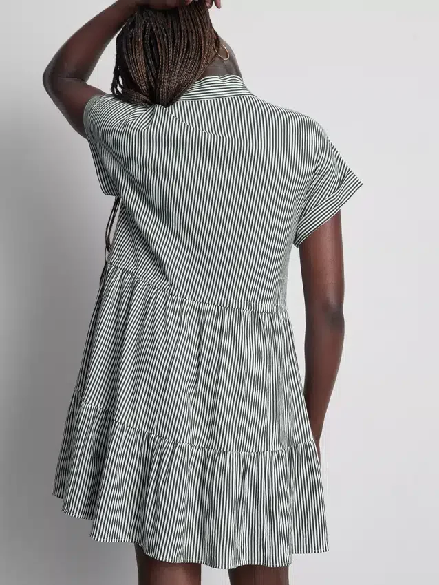 Collared mini shirt dress