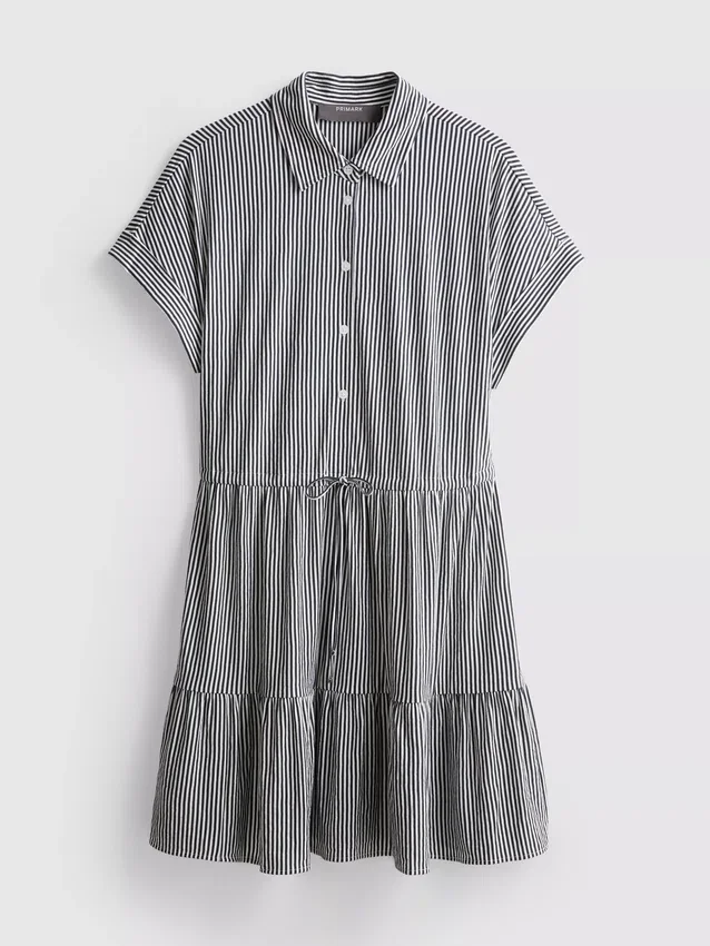 Collared mini shirt dress