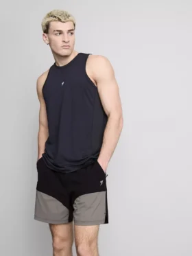 Color block gym shorts