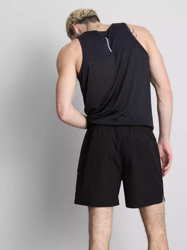 Color block gym shorts