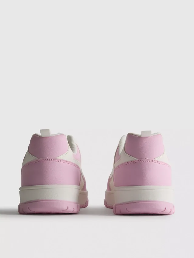 Colorblock court sneakers