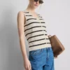 Compact knit waistcoat