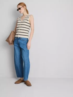 Compact knit waistcoat