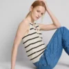 Compact knit waistcoat