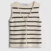 Compact knit waistcoat
