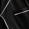 Contrast piping boyfriend pajamas