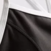 Contrast trim cross-back active crop top