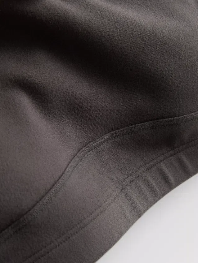 Contrast trim cross-back active crop top