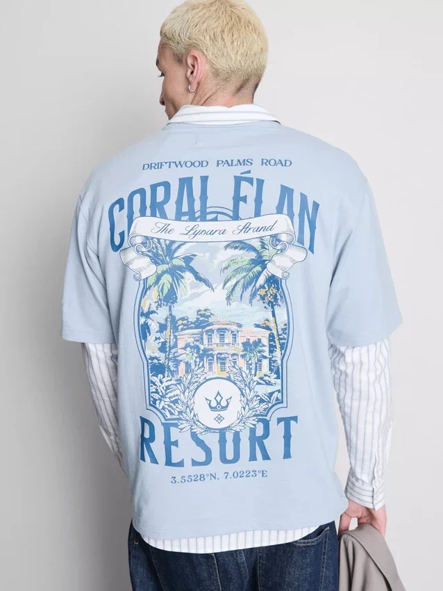 Coral resort short sleeve t-shirt