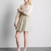 Corset button mini dress
