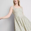 Corset button mini dress