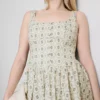 Corset button mini dress