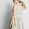 Corset button mini dress