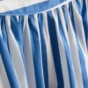Cotton a-line striped maxi skirt