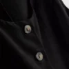 Cotton-blend button-up vest