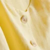 Cotton-blend button-up vest