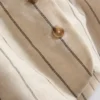 Cotton-blend button-up vest