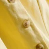 Cotton-blend button-up vest