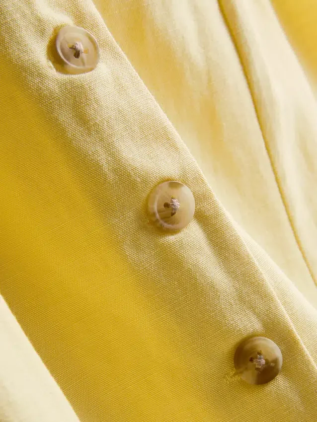 Cotton-blend button-up vest