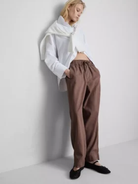 Cotton blend casual joggers