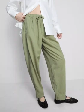 Cotton blend casual joggers