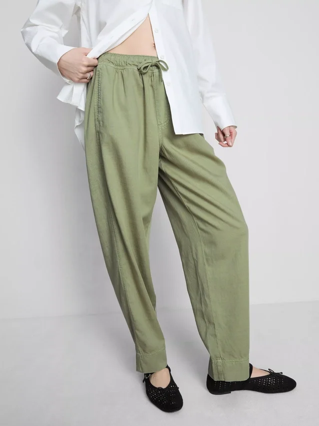 Cotton blend casual joggers