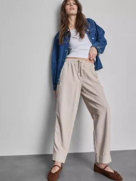 Cotton blend casual joggers